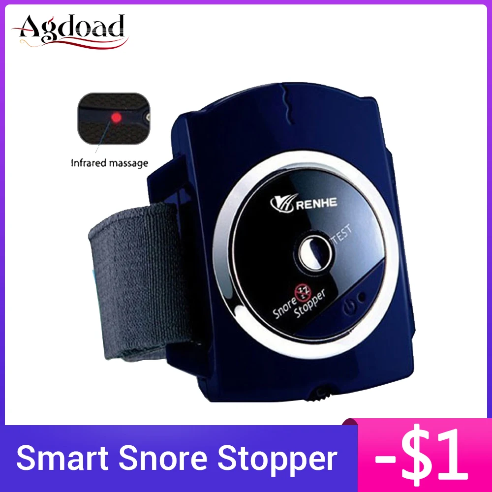 

Infrared Smart Snore Stopper Stop Snoring Wristband Watch Anti Snoring Sleeping Aid Biosensor Snore-ceasing Health Care Tools