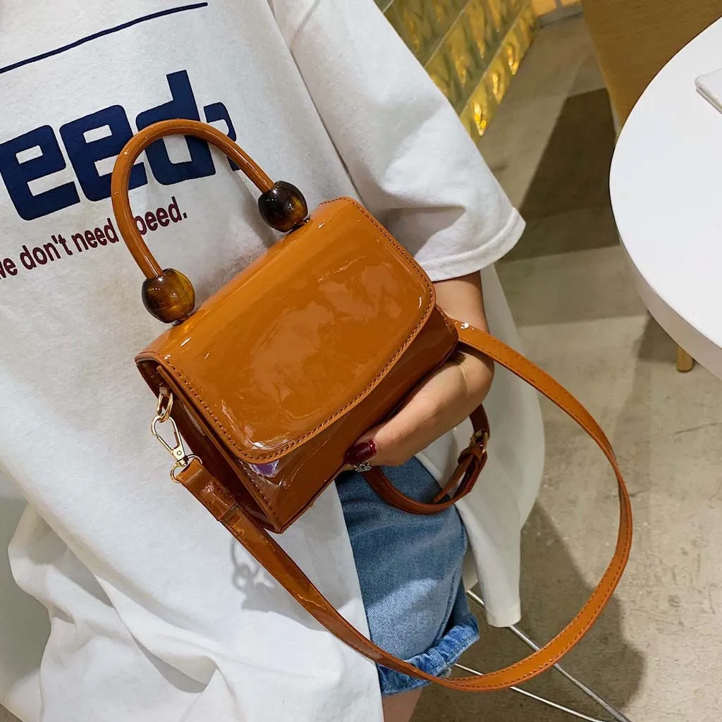 Последняя Корейская стильная мини сумка через плечо для женщин одноцветная простая мини-сумка модная сумка на плечо Маленькая квадратная сумка#35