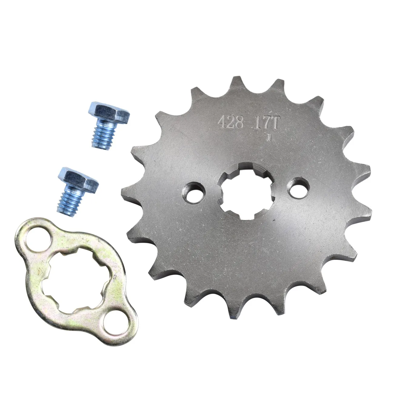 Motorcycle Front Engine Sprocket 14T 15T 16T 17T Teeth 17mm 428 Chain For 50cc to 125cc Dirt Bike ATV Go Kart Quad Pitbike Buggy