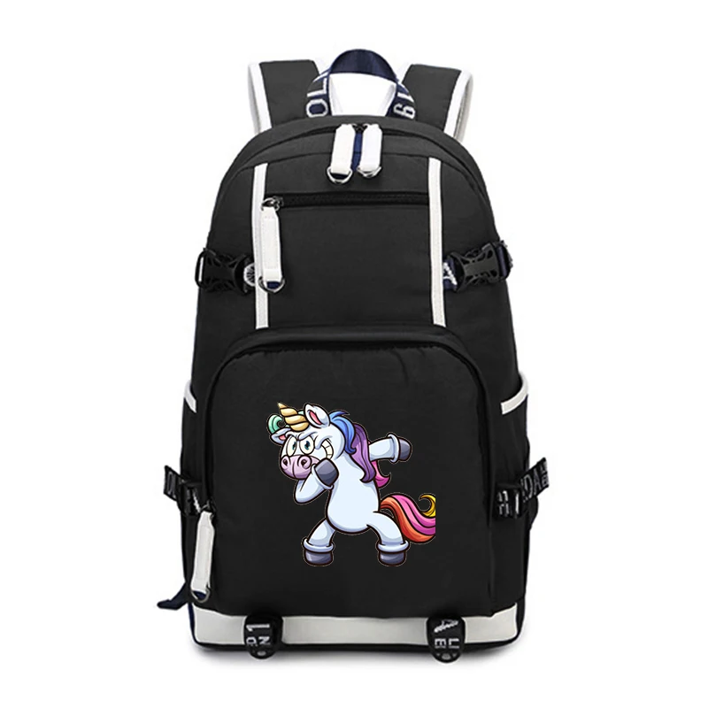 

2019 New Unicorn Women Backpacks Casual Bag Black Men Backpack Teens Travel Laptop Bagpack Boys Girls Rucksack Mochila Escolar