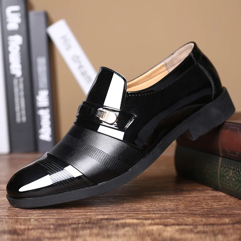 

Business Luxury OXford Shoes Men Breathable PU Leather Shoes Casual Formal Dress Shoes Male Office Party Wedding Shoes Mocassins