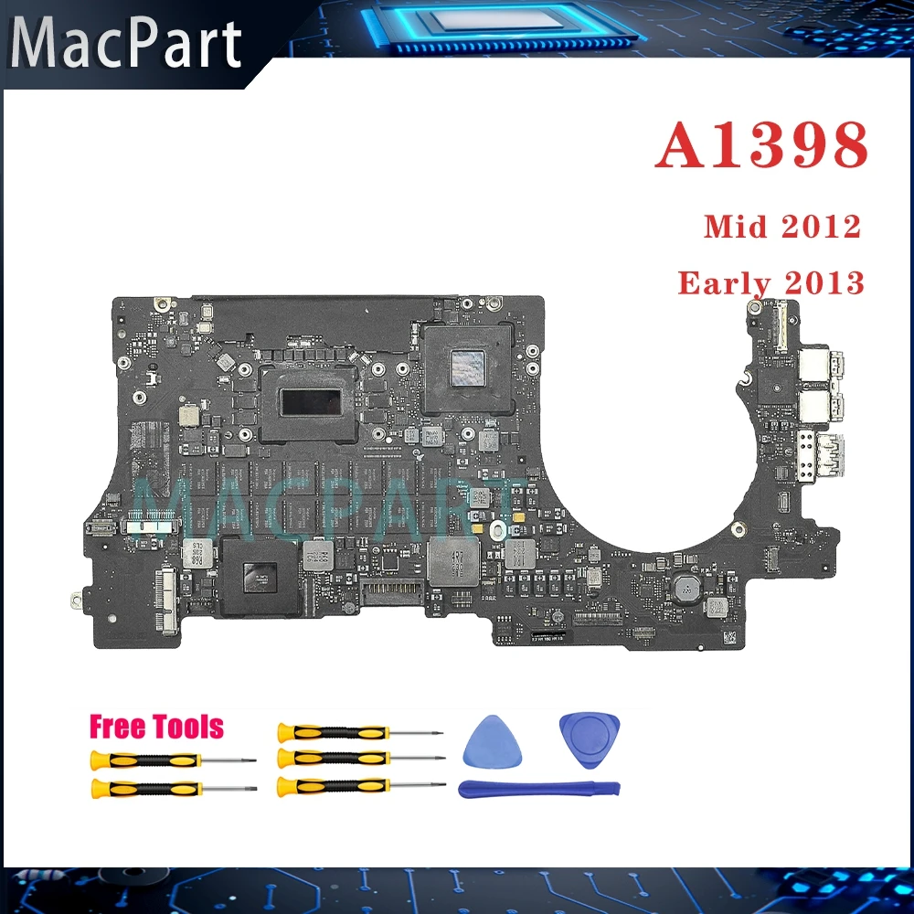 Оригинальная протестированная материнская плата A1398 820-3332-A для Macbook Pro Retina 15