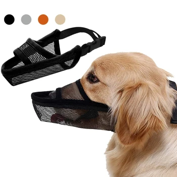 

Dog Adjustable Muzzles Training Products Mesh Breathable Small&Large Dog Mouth Muzzle Anti Bark Bite Safety Chew Pet Accessories