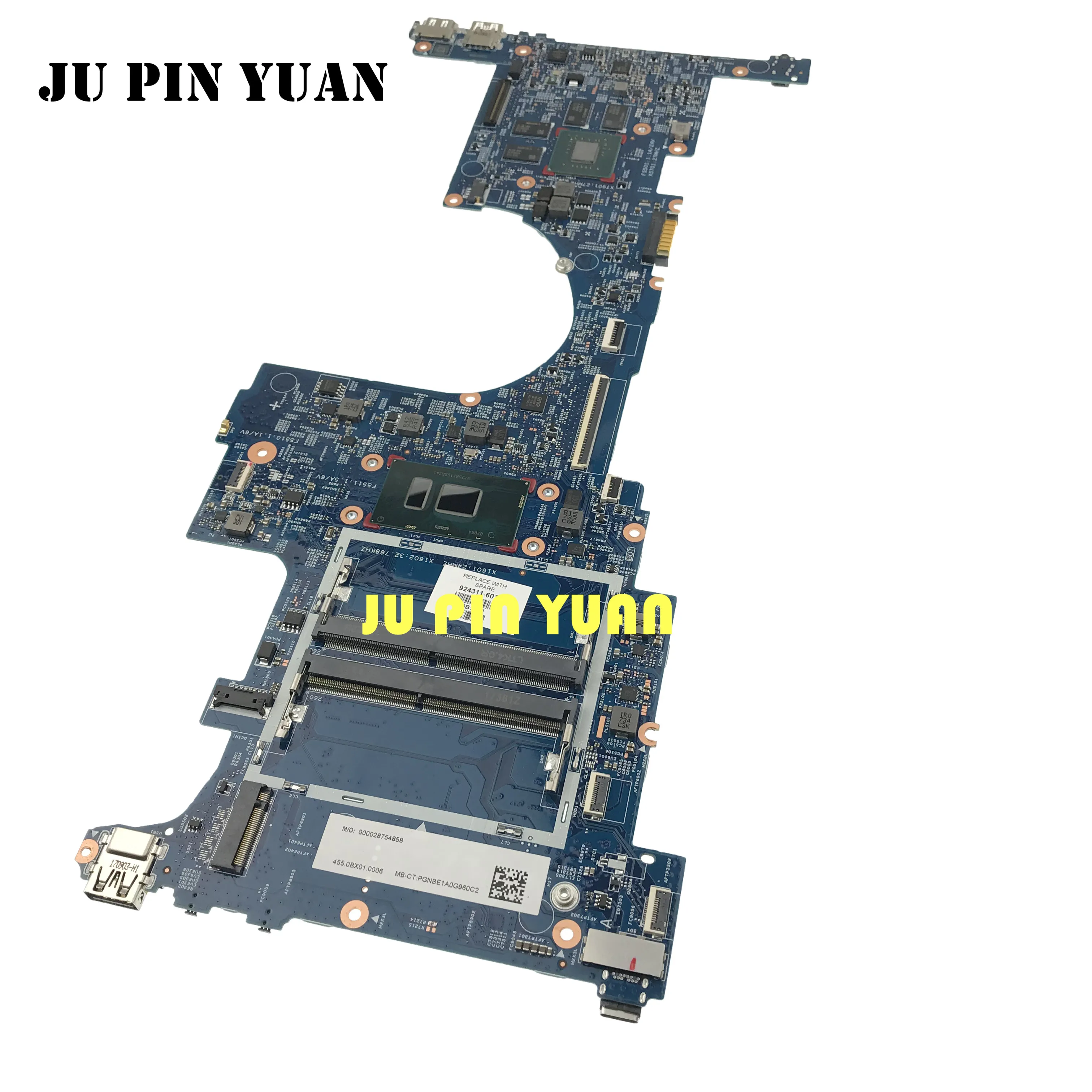 Материнская плата 924311 601 001 для ноутбука HP ENVY X360 CONVERTIBLE 15 BP 940MX 4 Гб i7 7500U 100% полностью