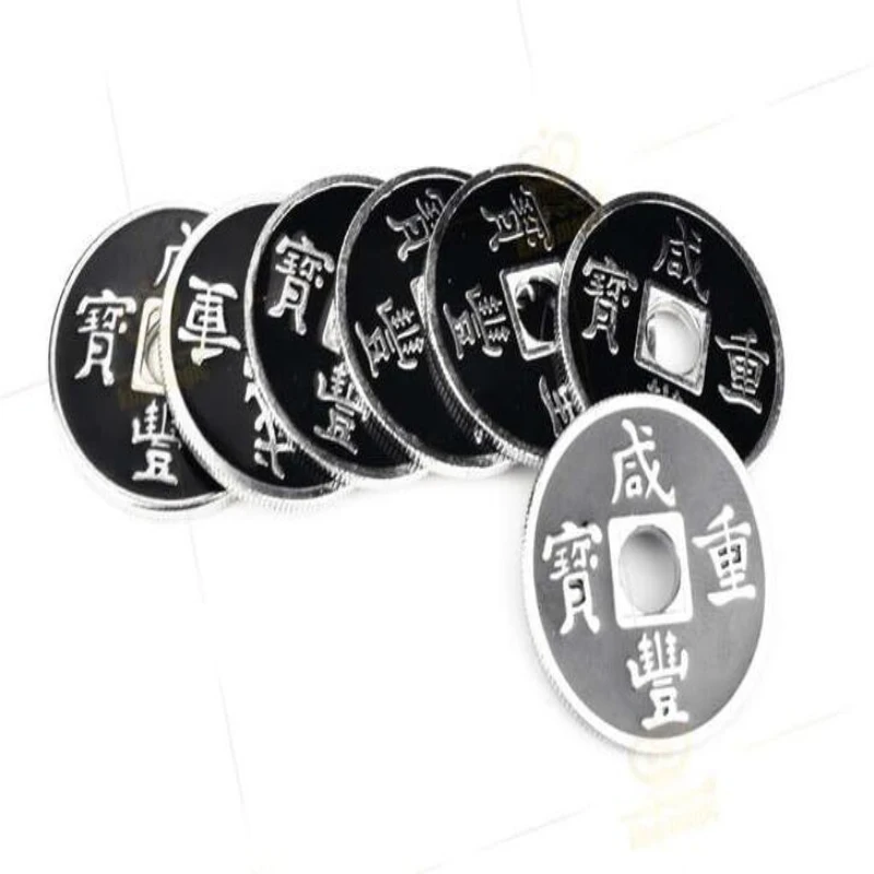 Pack Of 5 Pcs Coins Magic Tricks Chinese Coin Us Half Dollar Size