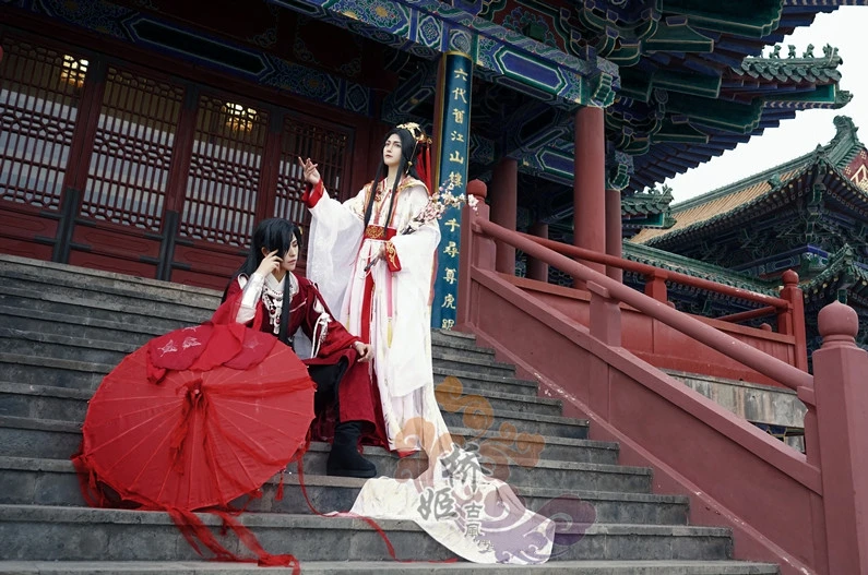 Xie Lian Косплэй аниме Тянь Гуань Ci фу Costmes Tai Zi Yue Shen Косплэй китайский костюм костюмы на Хэллоуин для Для женщин Для мужчин