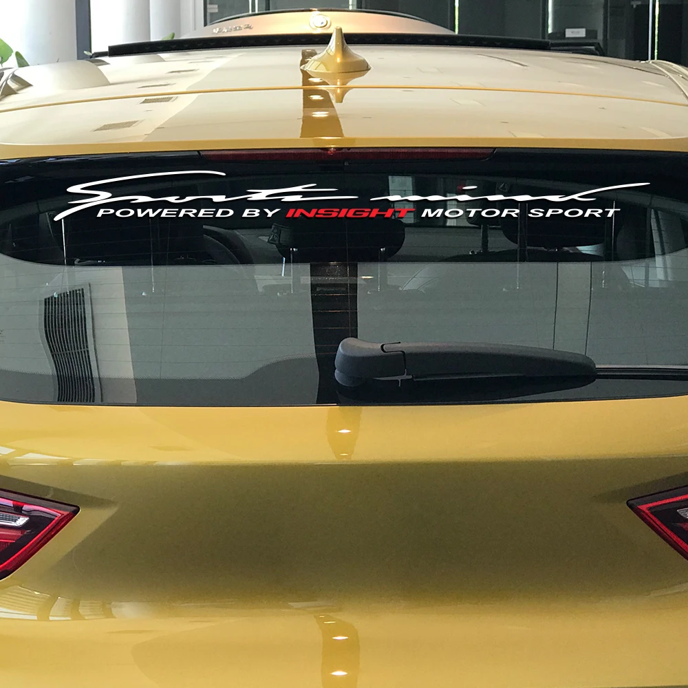 

90*12CM Front Rear Windshield Car Styling Decal For Honda Insight Reflective Sport Vinyl Stickers Auto Decor PVC Car Accessories