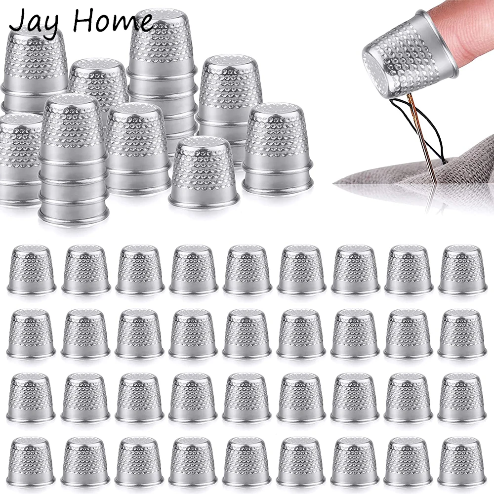 20PCS Metal Sewing Thimbles Finger Thimble Protector Shield Pin