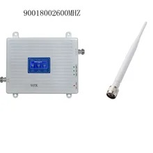 2019 VOTK 2G 4G tri bande amplificateur de signal 900 1800 2600 MHZ amplificateur de signal de téléphone portable GSM répéteur avec antenne intérieure 