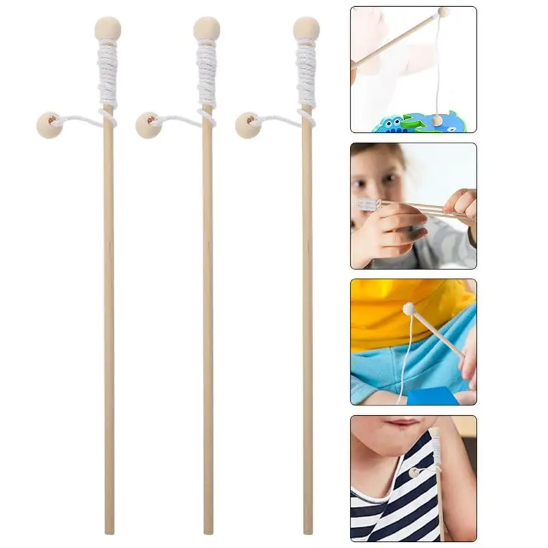 5pcs Wooden Magnetism Fishing Rod Toys for Children Early Educational Parent-child Interactive Fishing Rod for Kindergarten 5 5pcs Wooden Magnetism Fishing Rod Toys for Children Early Educational Parent-child Interactive Fishing Rod for Kindergarten 5