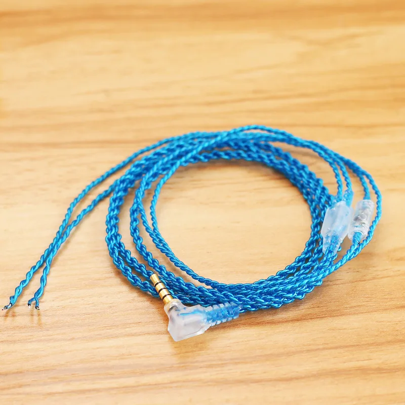 Сменный 3 5 мм кабель для наушников сделай сам гибкий штекер провод OFC аудиокабель