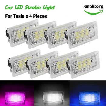 

For Tesla LED Interior lighting car door light auto Ambient atmosphere lamp Footwell luces for tesla model 3 model S model X new