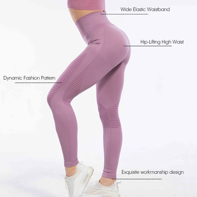 NEW Women High Waist Yoga Pants Fitness Sports Tight Gym Leggings Seamless Push Up Sexy Leggings Exercise Running Clothing
