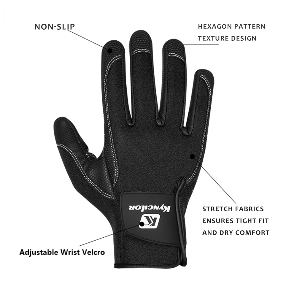 Resistance Anti Slip Fishing Gloves 2 Half Finger Waterproof Breathable Outdoor Sports Slip-Resistant Gloves For Fishing