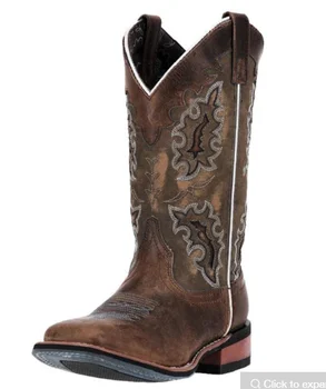 

Women's Boots New for 2020 High Quality Pu Leather Safety Fashion Boots Female Vinage Classic Western Boots Zapatode Mujer QA035