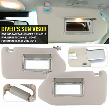 

Car Sun Visor with Sun Roof Vanity Light For Nissan Pathfinder 2013-2018 for Infiniti QX60 2014-2017/JX35 2013