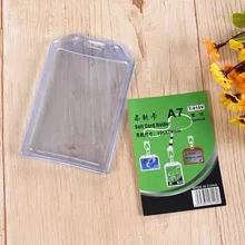 

Clear Medical Vaccination Records Card Protector with 1.5cm Lanyard for Business Office Credentials Badges Pass ID Name Holders