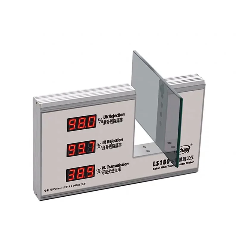 LS180 3-in-1 Window Film Transmission Meter Window Tint Meter for film glass with visible light transmittance IR UV blocking