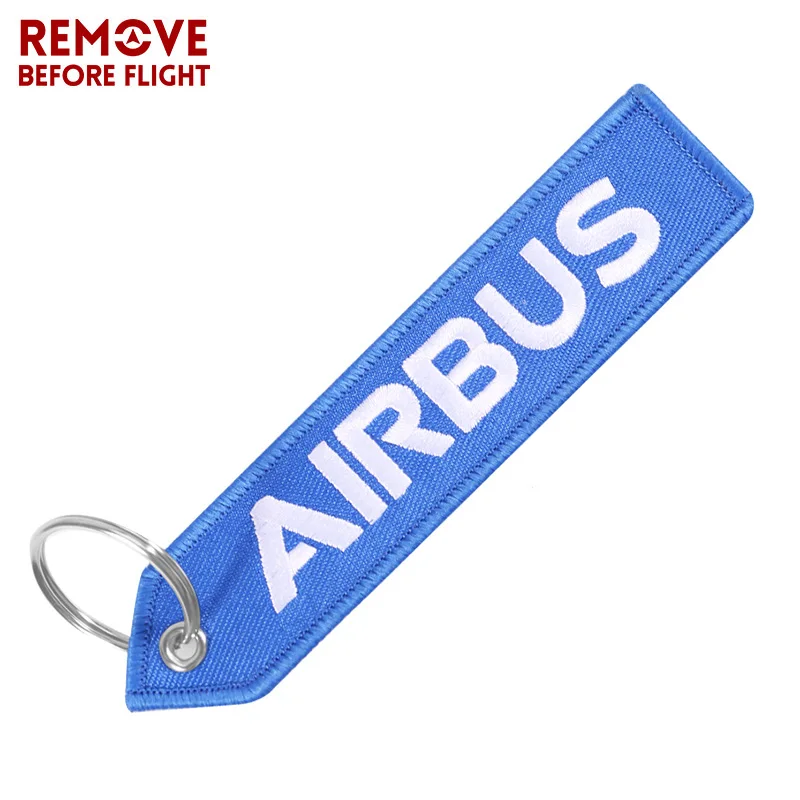 AIRBUS Keychain Motorcycle Car Embroider Key Ring llavero BOEING Aviation Gifts Luggage Tag Fobs Keychains Lanyard metal keychain