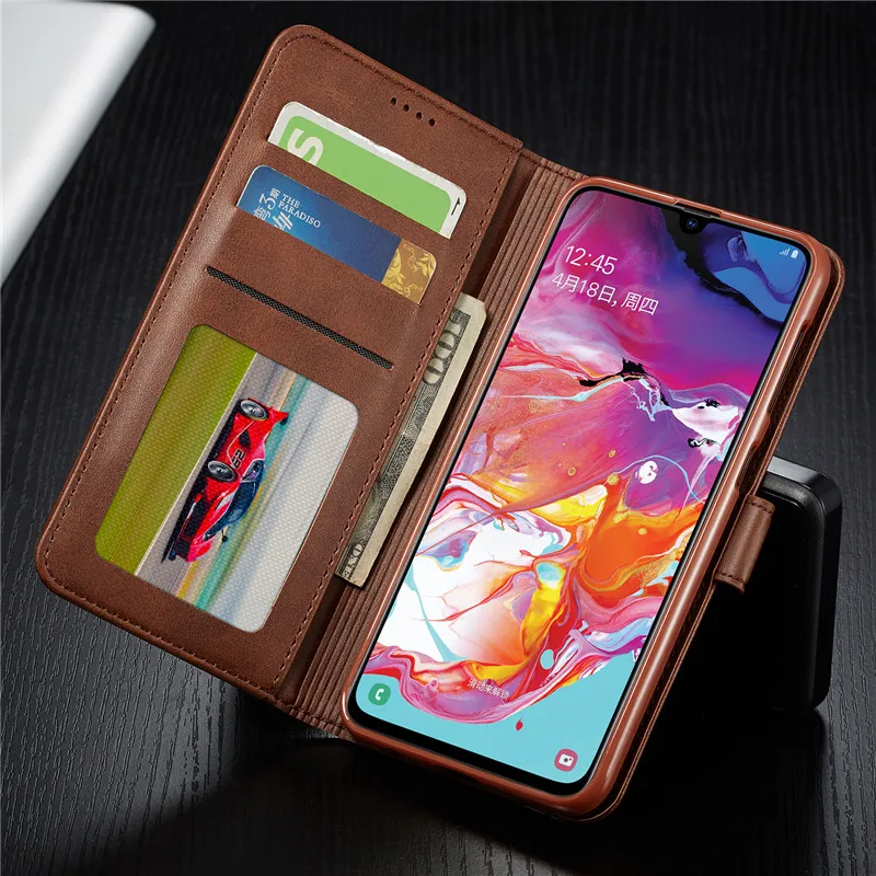 Luxury Leather Wallet Flip Cover with Stand and Card Holder