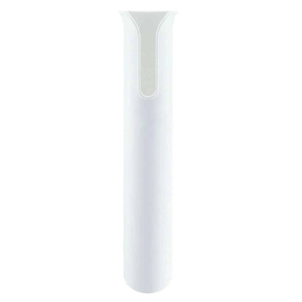 Plastic Fishing Rod Holder Boat Yacht Single Pole Tube Rack Stand Bracket White