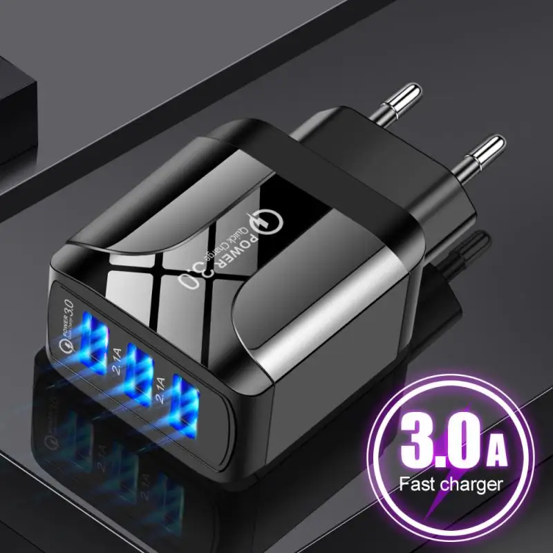 QC3.0 QC турбо Быстрая зарядка мульти вилка Мобильный телефон зарядное устройство USB