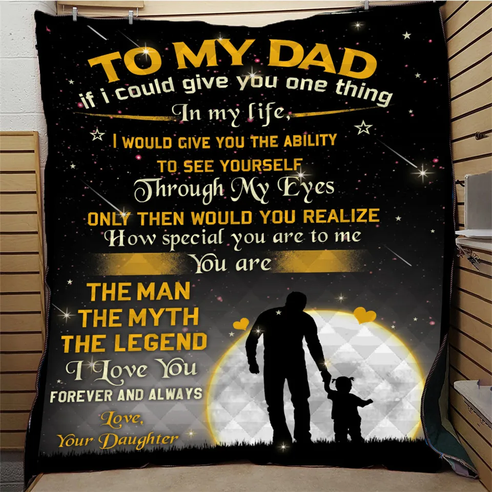 dad SOFTBATFY папе, всесезонное одеяло для кровати, мягкое теплое одеяло, Хлопковое одеяло, Прямая поставка - Цвет: dad