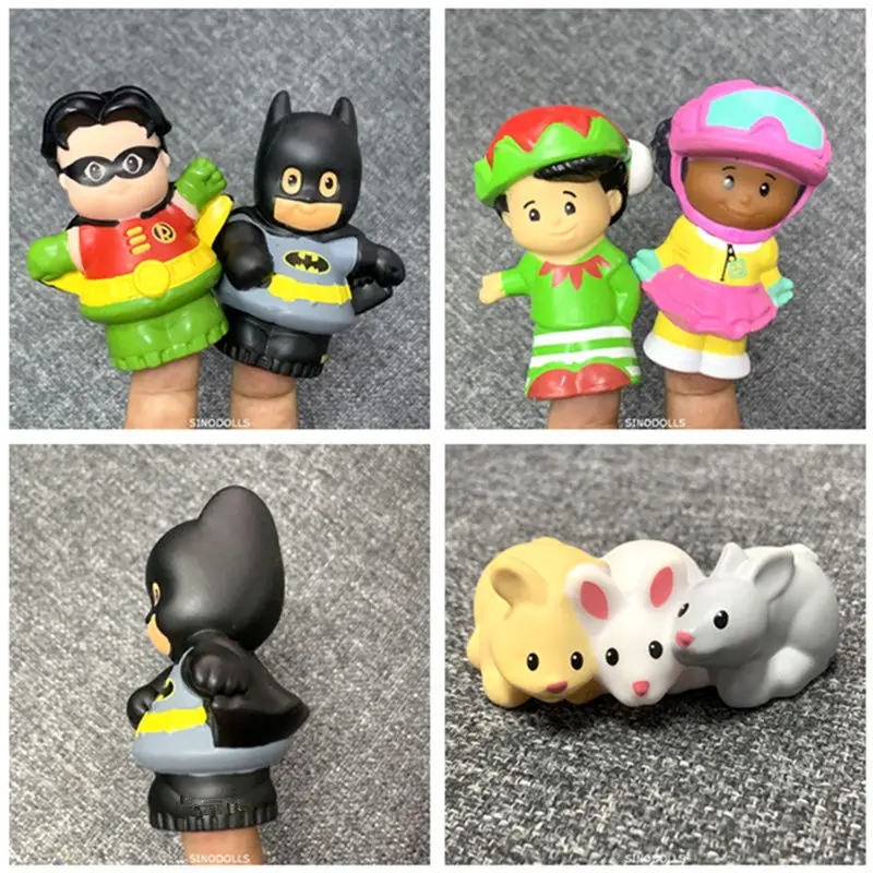 Fisher Little mini People DC Бэтмен куклы Робин фигурки животных кроликов игрушечные из