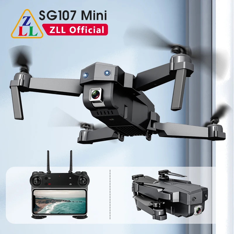 ZLL SG107 Mini Drone 4K WIFI FPV Single Camera Drone profesional Dual Camera optical flow 50X time zoom Quadcopter RC Dron|Camera Drones| - AliExpress