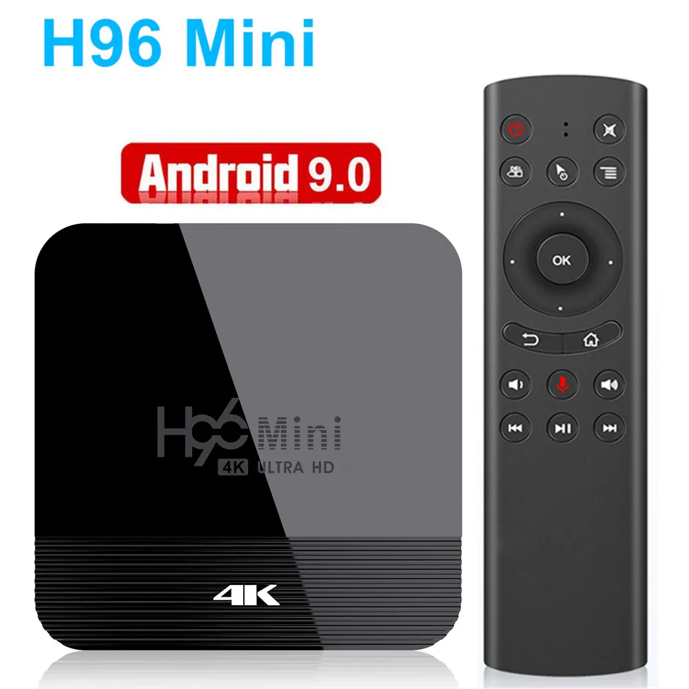 H96 Мини Android 9 0 TV Box RK3228A Quad Core 2 Гб оперативной памяти 16 встроенной Smart 4 г 5G Wi Fi BT4.0 H.265