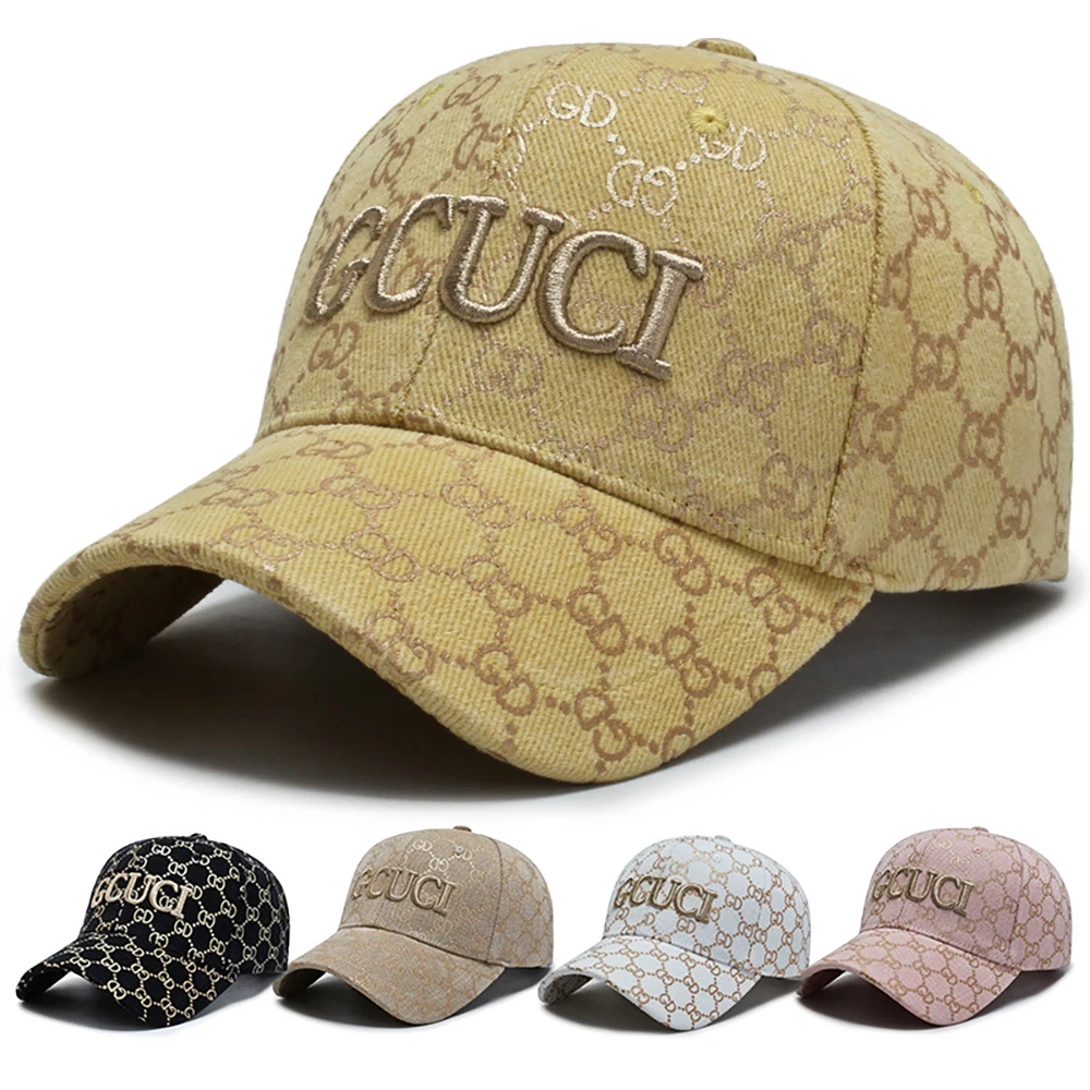 

2020 GCUCI canvas hat outdoor Peaked cap Unisex Sun hat stripe Baseball cap czapka z daszkiem large size baseball caps