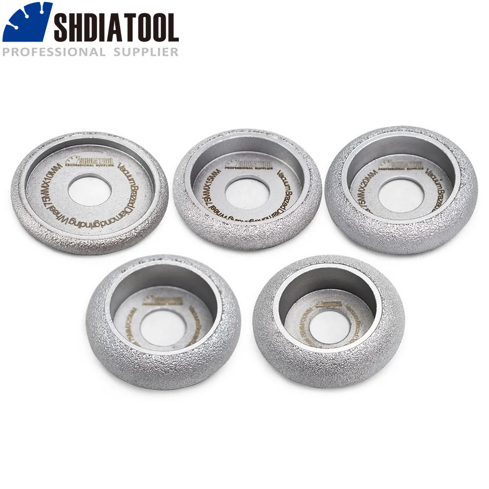 Sanding disc 1pc Diameter 75mm Vacuum Brazed Diamond Profile Grinding Wheel 10/15/20/25/30MM Diamond Disc Abrasive Grinding Wheels