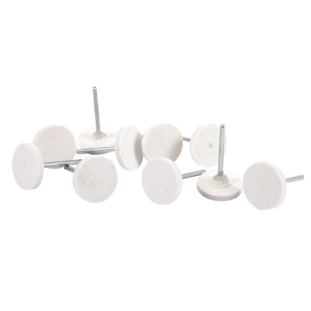 

10Pcs Dia.25mm Felt Polishing Buffing Pads Accessories for Rotary Tools