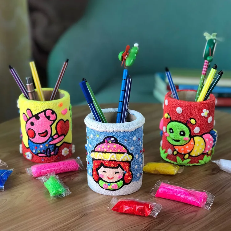 Снежная грязь Joy ручка контейнер для детей DIY материал коробка дерево творческий ручка контейнер детская игрушка подарок