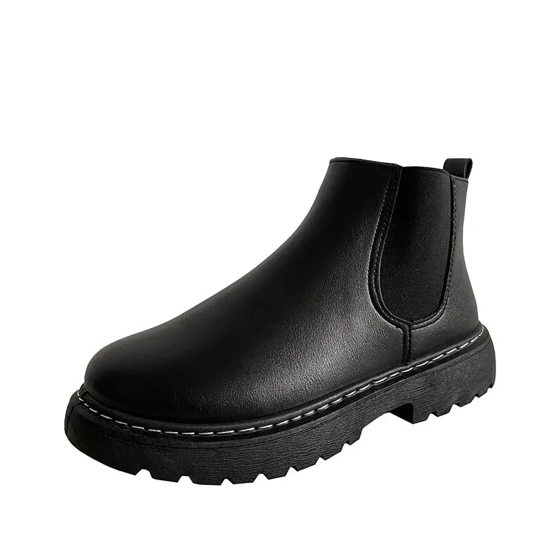 Men's Antiskid Boots Winter Men's Shoes Chelsea High Quality Tool Platform Boots England Versatile Chelsea