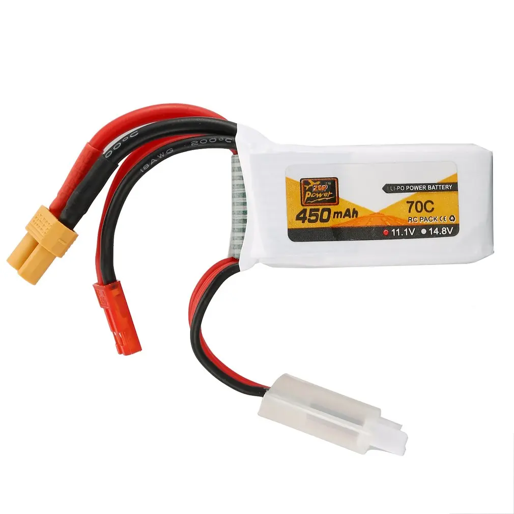 ZOP power 450MAH 11,1 V/14,8 V 70C 3 S/4S XT30 штекер Lipo аккумулятор перезаряжаемый аккумулятор для радиоуправляемого гоночного дрона Радиоуправляемый вертолет Радиоуправляемый автомобиль Лодка