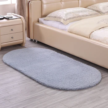 

High Quality Cute Oval Carpet Home Living Room Tea Table Bedroom Rug Room Bedside Rug Bed Front Blanket Customization