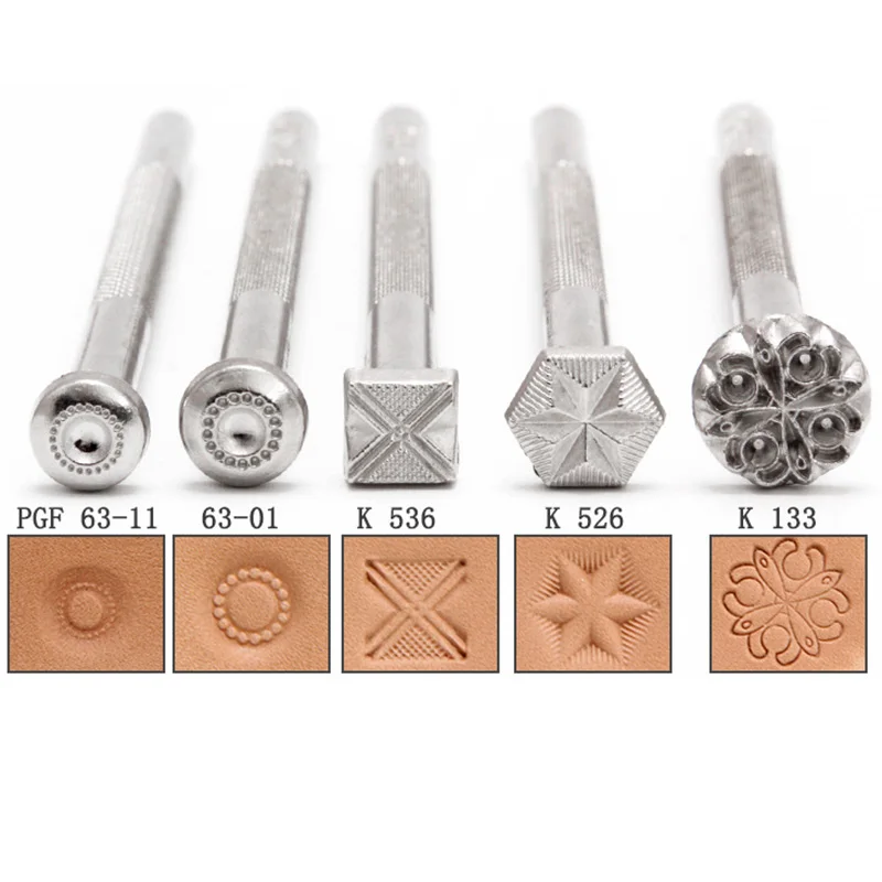 New Patterns Leather Stamp Tools Metal Stamps for Leather Craft Working of The Skin Genuine Cowhide Carving Pattern Flower Totem, leather craft stamps