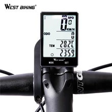 West Biking беспроводной Велосипедный компьютер Спидометр Одометр непромокаемый велосипед измеряемая температура Секундомер Велосипедный компьютер