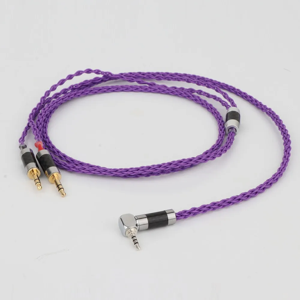 Preffair HiFi Cable with 2 5mm Trrs Balanced Male Compatible with Hifiman ANANDA ah d7200 d5200 Headphones with dual 3 5mm male