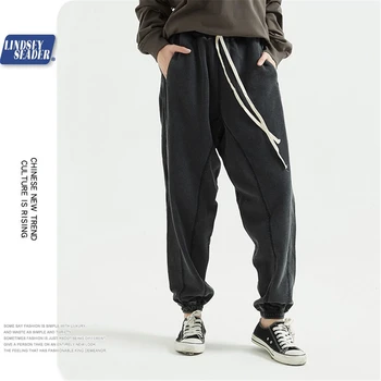 

2020 Mens Sweatpants Men Solid Color Joggers Pants Men Cotton Pocket All-match Long Drawstring Track Trousers Fashion Streetwear
