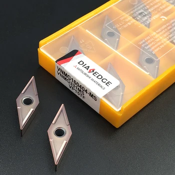 

10PCS VNMG160404 MS VP15TF VNMG Carbide Inserts External Turning Tool CNC Lathe Cutter Tool High Quality For MVJNR/L Tool Holder