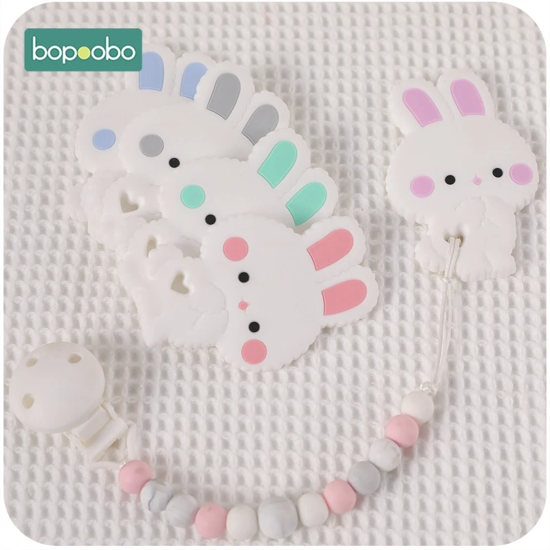 Bopoobo Tiny Rod Baby Teether Infant 10PCS Bunny Rodent Teething Chewable BPA Free Food Grade Silicone Baby Mobile Toys Nursing Bopoobo Tiny Rod Baby Teether Infant 10PCS Bunny Rodent Teething Chewable BPA Free Food Grade Silicone Baby Mobile Toys Nursing
