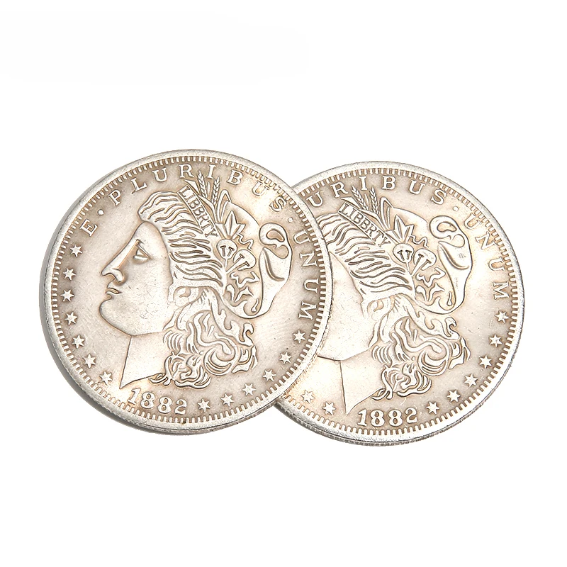 

1pc Double Sided Morgan Dollar (Both Side In Tail Or Head ) Magician Accessories Close Up Illusions Gimmick Prop Coin Magia