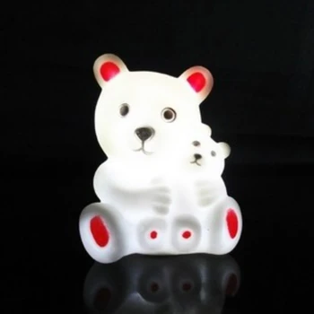 

Mother and Son Bear Colorful Night Light Cartoon Silicone Lamp Bedroom Bedside Holiday Gifts Nightlight Christmas Novelty Toy