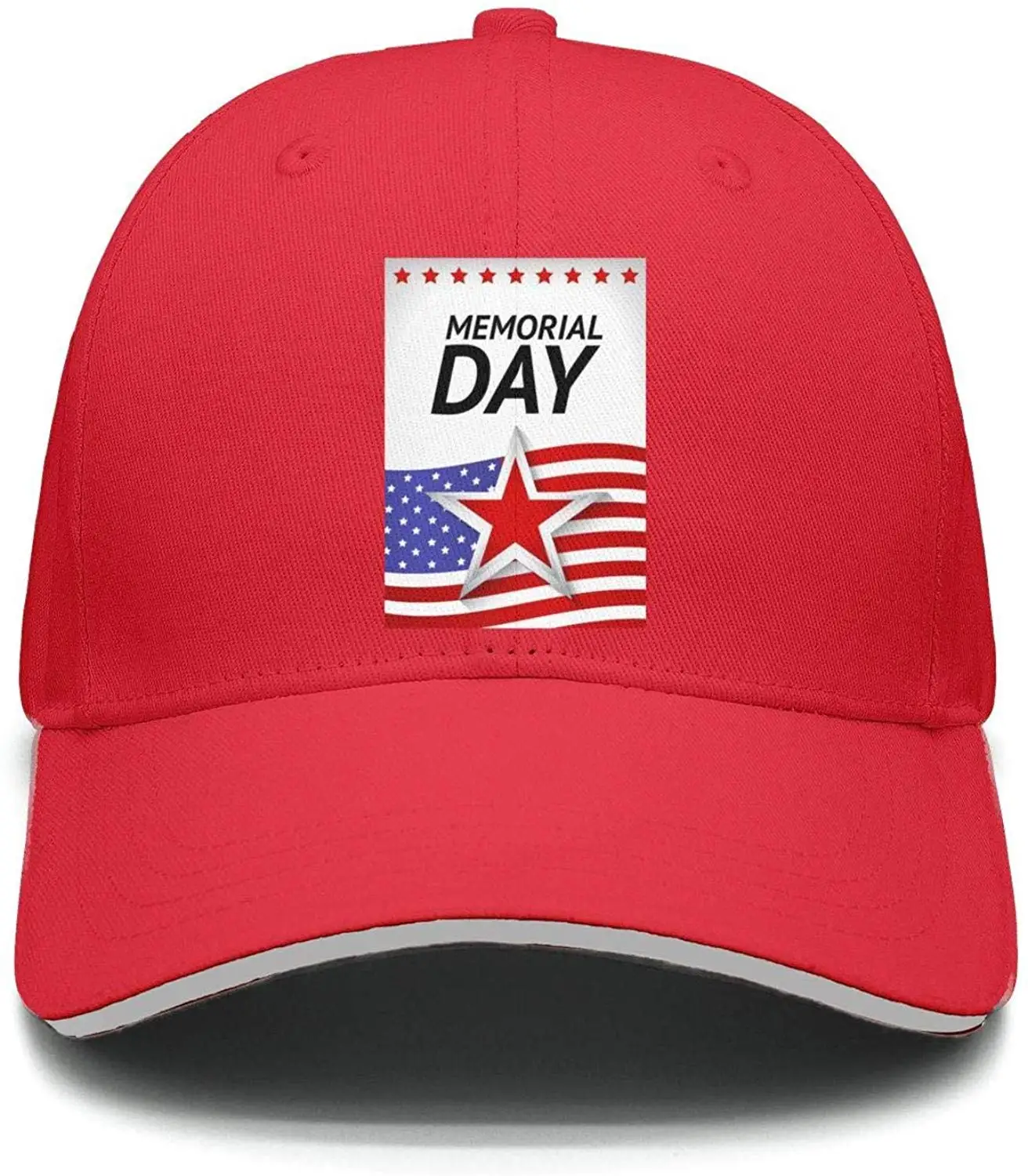 Памятный день американский флаг Плакат Женская Классическая Регулируемая Сетка Дальнобойщик Хлопок Бейсболки Шляпа