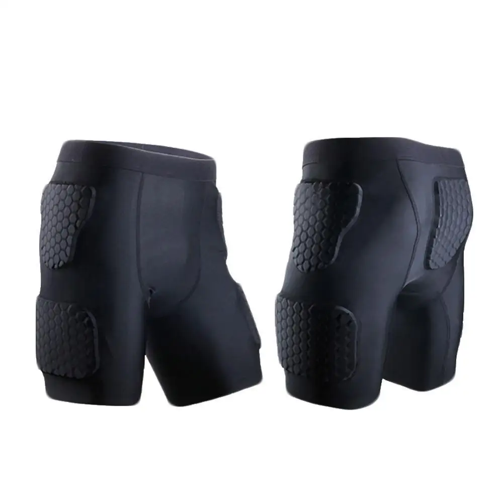 Safety Anti Collision Basketball Shorts Men Fitness Training Soccer Padded Shorts Leggings Compression Trousers