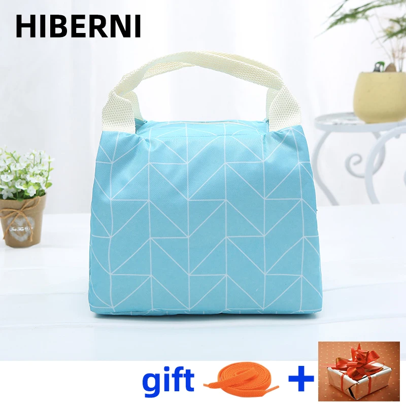 

Function mode cooler lunch box portable insulation canvas lunch bag hot picnic children's striped cactus insulation lunch bag