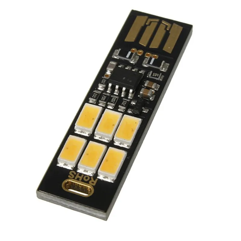 Soshine портативный мини USB мощность 6 светодиодный светильник бар светильник 1 Вт 5 в сенсорный диммер теплый светильник для power Bank компьютера ноутбука