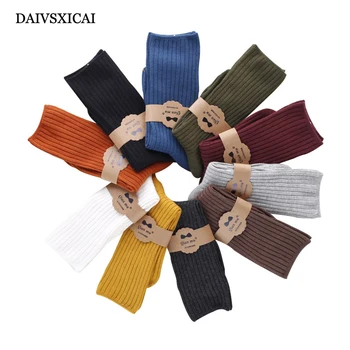 

5Pairs/lot=10Pieces Autumn Winter Socks Fashion Womens Cotton Striped Two-Bar Casual Female Cotton Socks